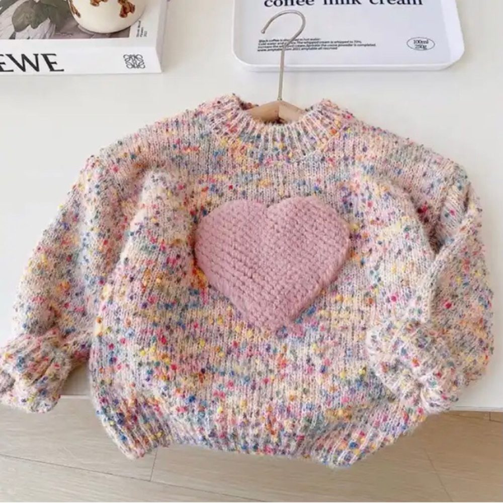 Baby girl toddler knitted sweater